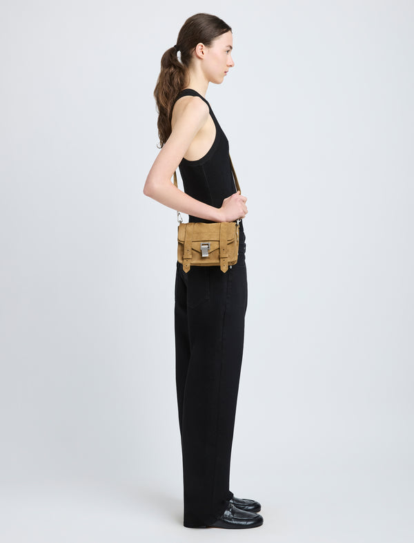 Proenza Schouler Proenza Schouler PS1 Mini Crossbody Bag In Nubuck Calf - Tobacco