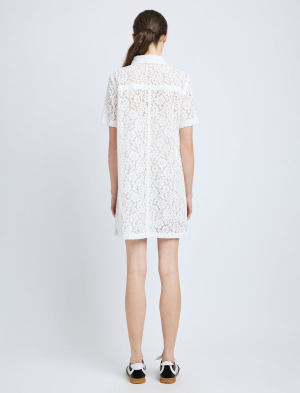 Proenza Schouler Proenza Schouler Rainer Dress In Stretch Lace - Off White