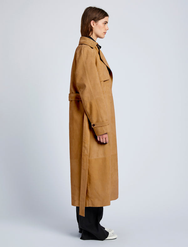 Proenza Schouler Proenza Schouler Ramona Coat In Suede - Pony