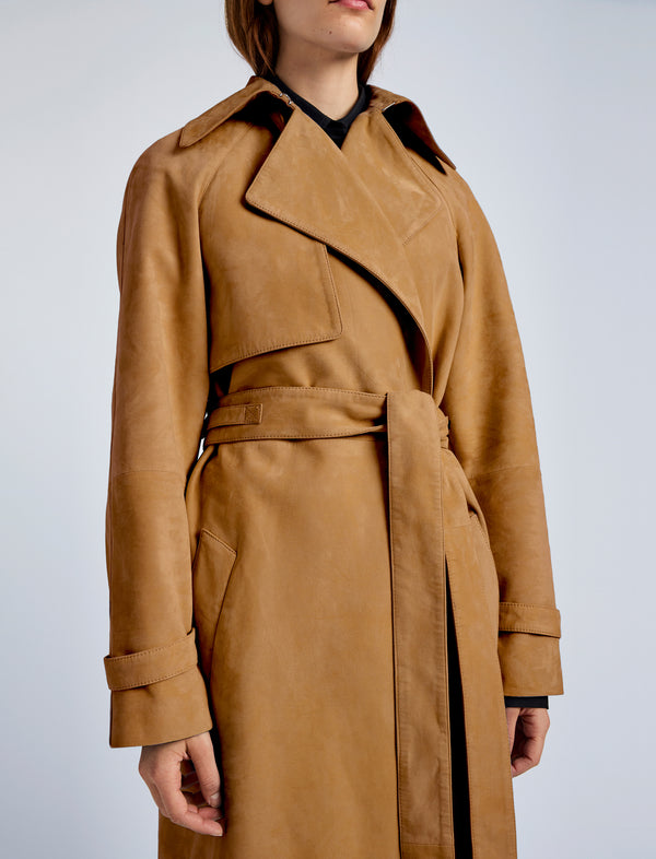 Proenza Schouler Proenza Schouler Ramona Coat In Suede - Pony