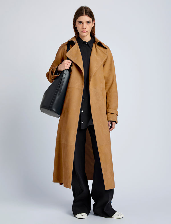 proenza schouler Proenza Schouler Ramona Coat in Suede - Pony