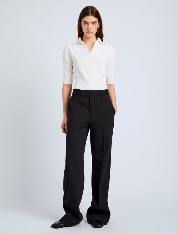 Proenza Schouler Proenza Schouler Reeve Polo In Cotton - Off White