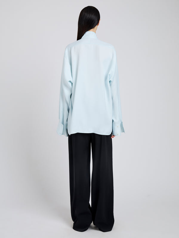 Proenza Schouler Proenza Schouler Ricky Top In Viscose Gabardine - Sky