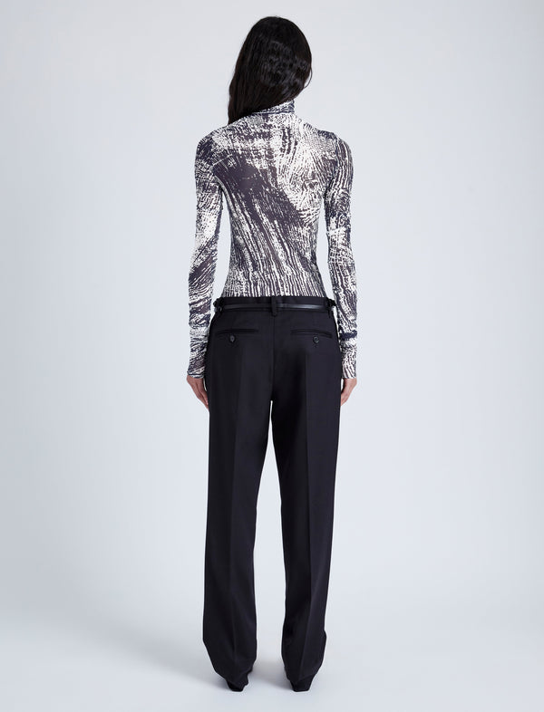 Proenza Schouler Proenza Schouler Rio Top In Printed Tulle Jersey - Concrete