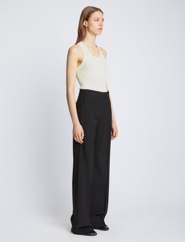 Proenza Schouler Proenza Schouler Roberts Knit Tank In Matte Viscose Rib - White