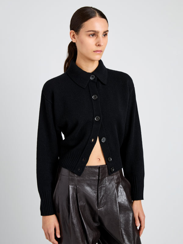 proenza schouler Proenza Schouler Rocio Cardigan in Cashmere - Black