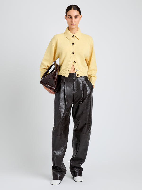 Proenza Schouler Proenza Schouler Rocio Cardigan In Cashmere - Pale Yellow