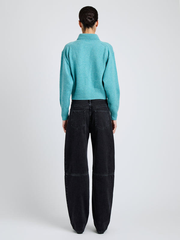 Proenza Schouler Proenza Schouler Rocio Cardigan In Cashmere - Teal