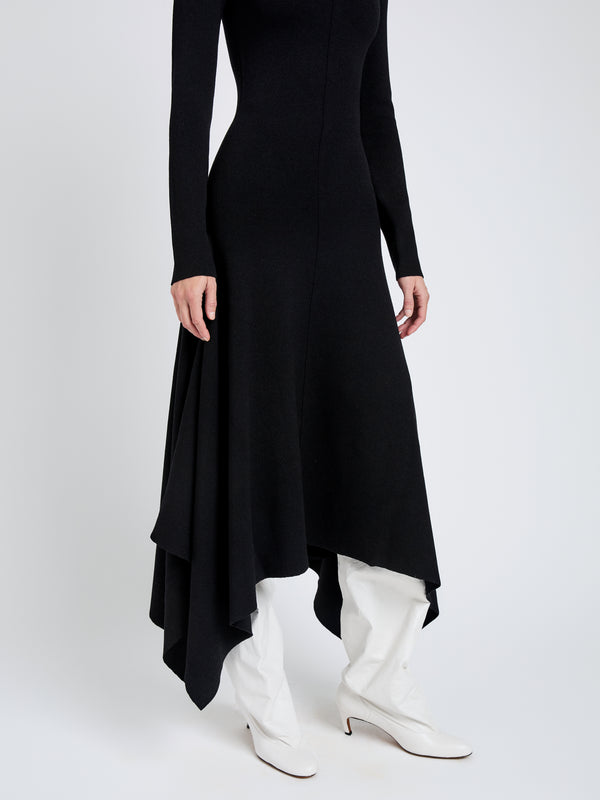 Proenza Schouler Proenza Schouler Romi Dress In Textured Sculpted Viscose - Black