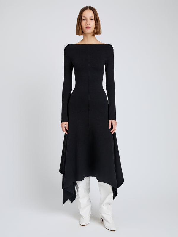 proenza schouler Proenza Schouler Romi Dress in Textured Sculpted Viscose - Black
