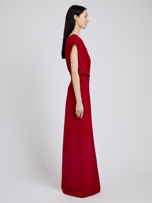 Proenza Schouler Proenza Schouler Rosina Dress In Light Double Crepe - Scarlet