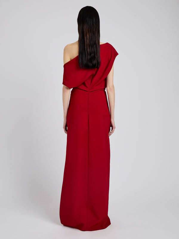 Proenza Schouler Proenza Schouler Rosina Dress In Light Double Crepe - Scarlet