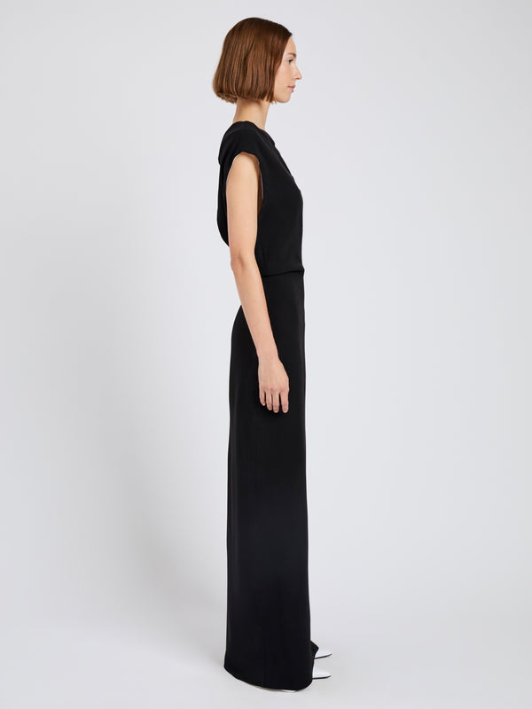 Proenza Schouler Proenza Schouler Rosina Dress In Light Double Crepe - Black