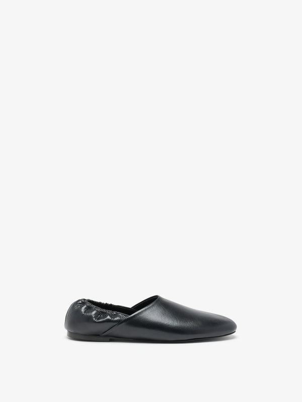 Proenza Schouler Proenza Schouler Ruched Tee Slippers In Slick Calf - Black