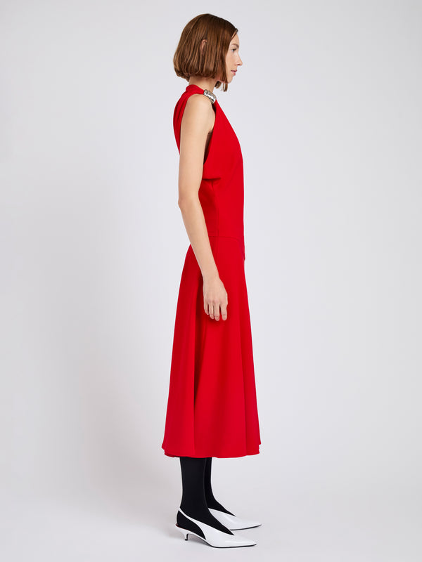 Proenza Schouler Proenza Schouler Rue Dress In Light Matte Double Crepe - Red