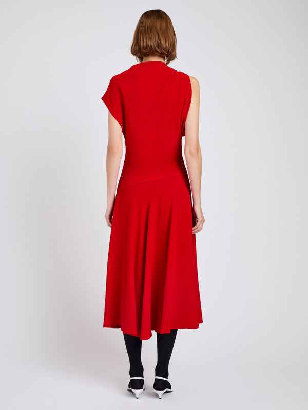 Proenza Schouler Proenza Schouler Rue Dress In Light Matte Double Crepe - Red