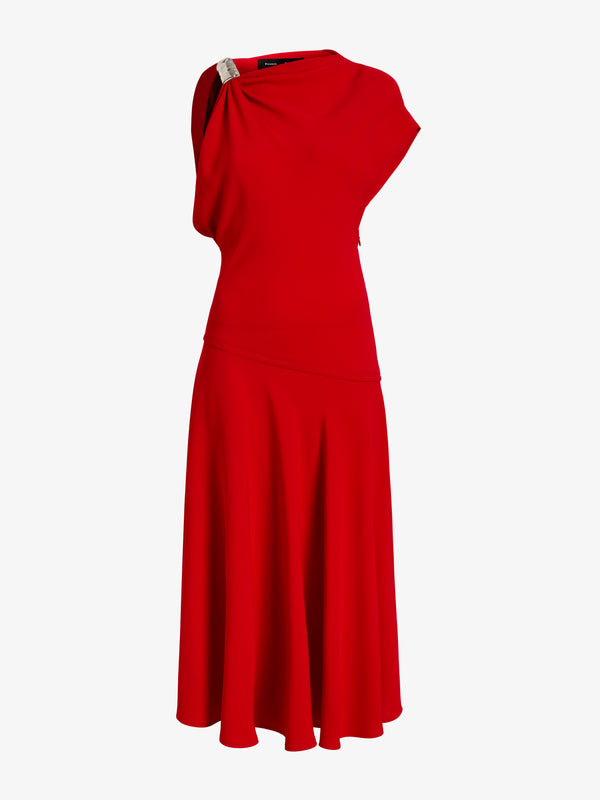 Proenza Schouler Proenza Schouler Rue Dress In Light Matte Double Crepe - Red