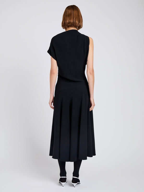 Proenza Schouler Proenza Schouler Rue Dress In Light Matte Double Crepe - Black
