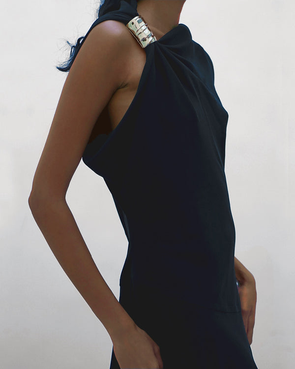 Proenza Schouler Proenza Schouler Rue Dress In Light Matte Double Crepe - Black