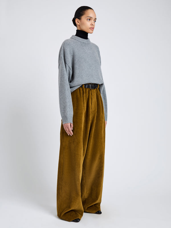 Proenza Schouler Proenza Schouler Ruthi Top In Chunky Cashmere - Grey Melange