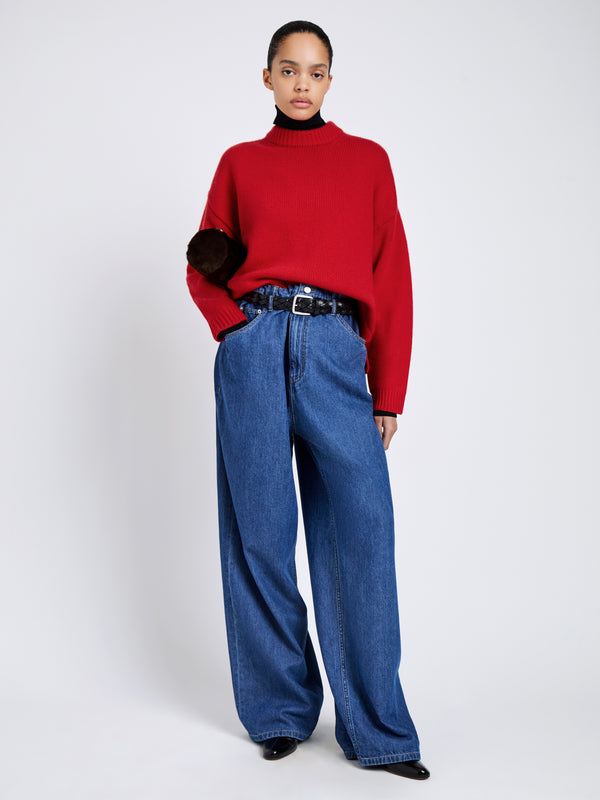 Proenza Schouler Proenza Schouler Ruthi Top In Chunky Cashmere - Red