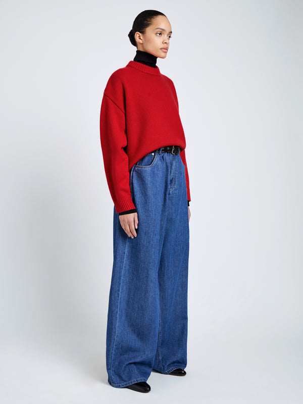 Proenza Schouler Proenza Schouler Ruthi Top In Chunky Cashmere - Red