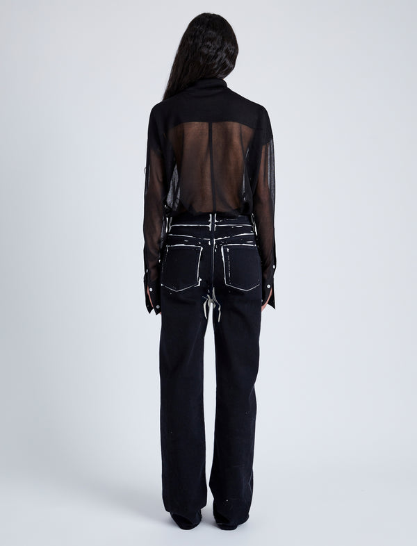 Proenza Schouler Proenza Schouler Ryman Jean - Black Multi