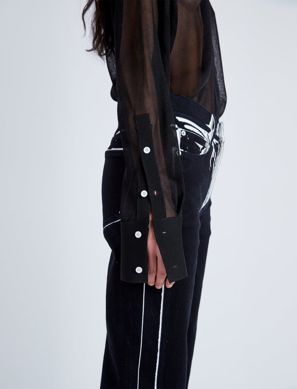 Proenza Schouler Proenza Schouler Ryman Jean - Black Multi