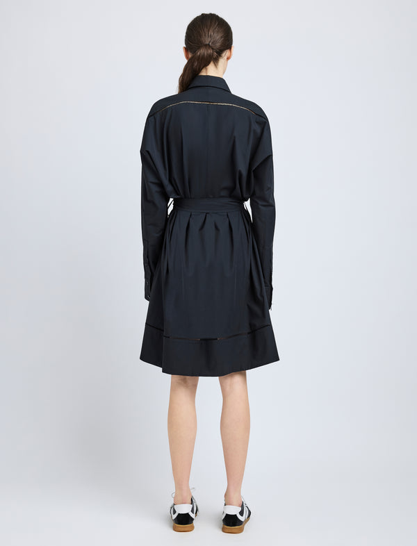 Proenza Schouler Proenza Schouler Sammy Dress In Eco Cotton Poplin - Black