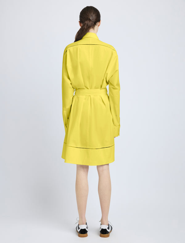 Proenza Schouler Proenza Schouler Sammy Dress In Eco Cotton Poplin - Yellow