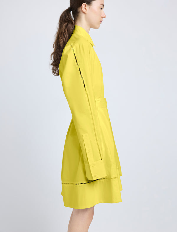 Proenza Schouler Proenza Schouler Sammy Dress In Eco Cotton Poplin - Yellow