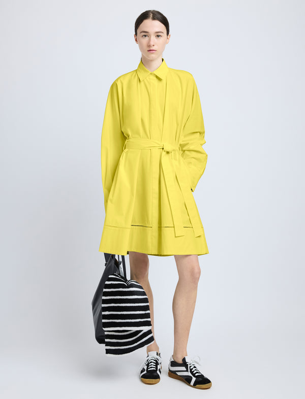 proenza schouler Proenza Schouler Sammy Dress in Eco Cotton Poplin - Yellow