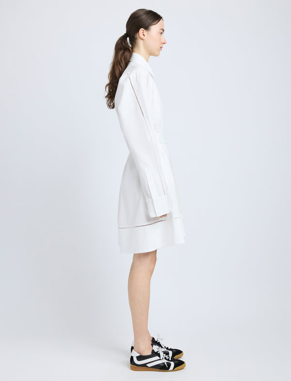 Proenza Schouler Proenza Schouler Sammy Dress In Eco Cotton Poplin - White