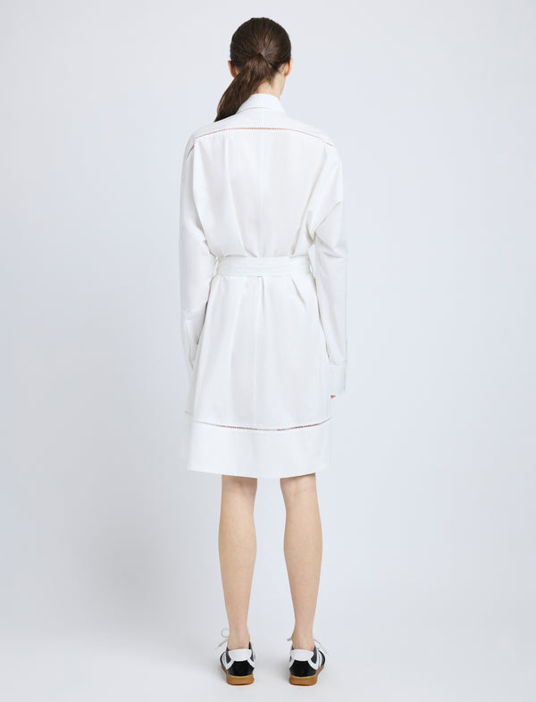 Proenza Schouler Proenza Schouler Sammy Dress In Eco Cotton Poplin - White