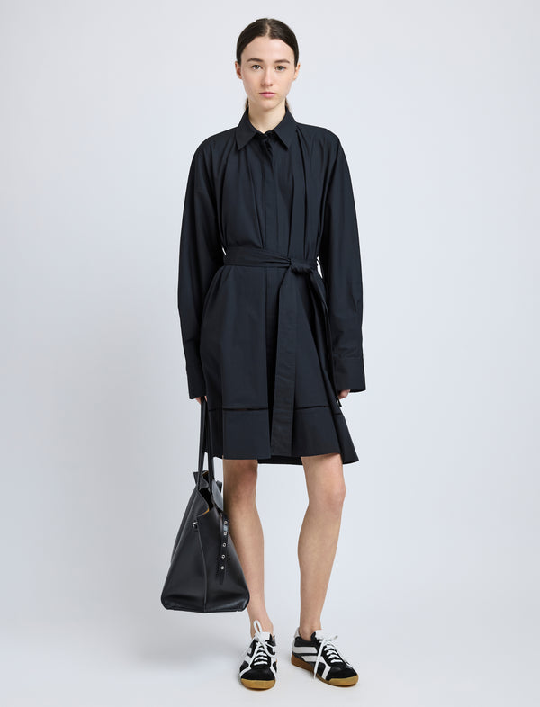 proenza schouler Proenza Schouler Sammy Dress in Eco Cotton Poplin - Black