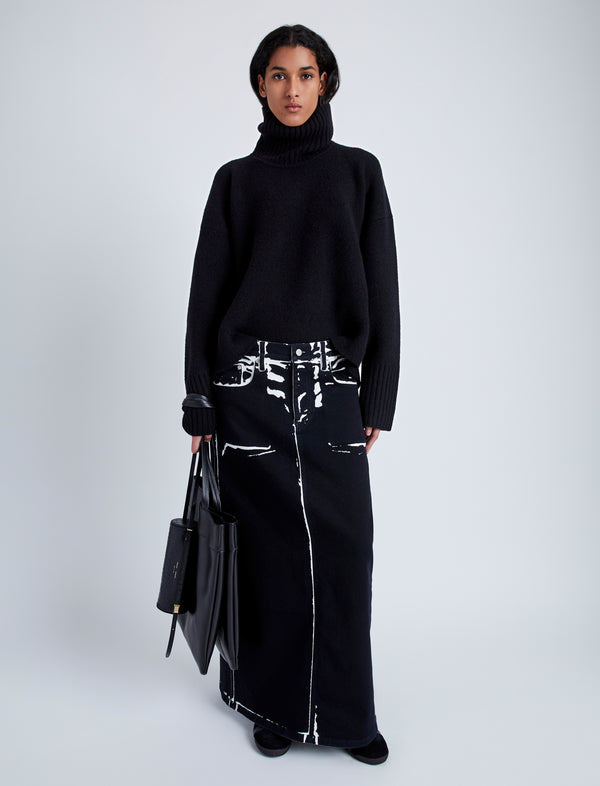 Proenza Schouler Proenza Schouler Sandra Turtleneck Sweater In Lofty Eco Cashmere - Black