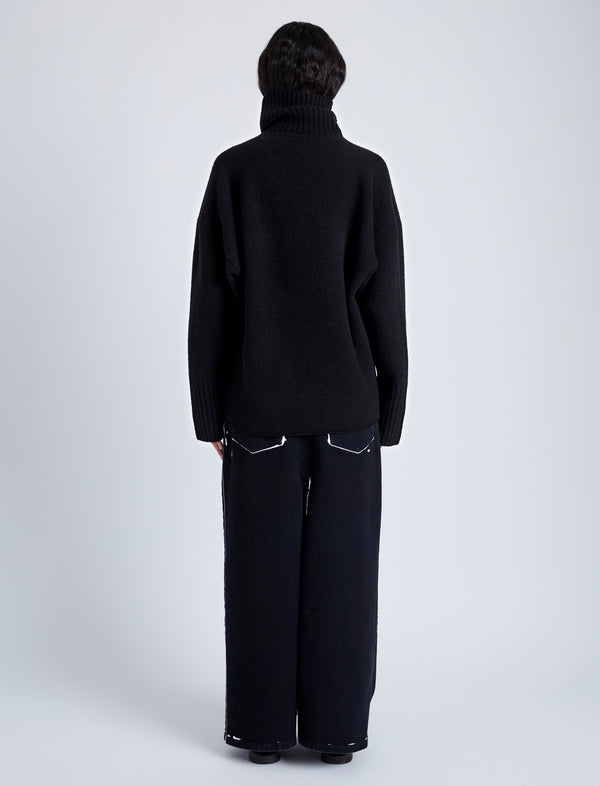 Proenza Schouler Proenza Schouler Sandra Turtleneck Sweater In Lofty Eco Cashmere - Black