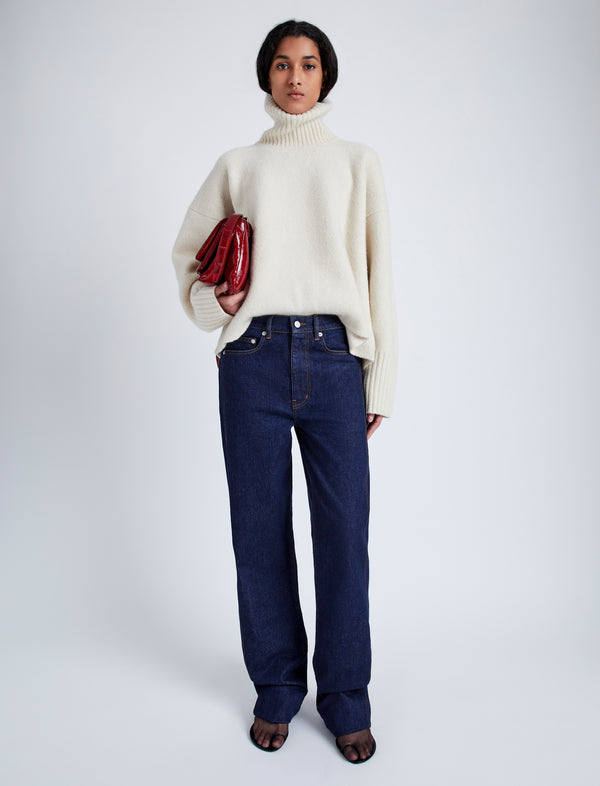Proenza Schouler Proenza Schouler Sandra Turtleneck Sweater In Lofty Eco Cashmere - Ecru