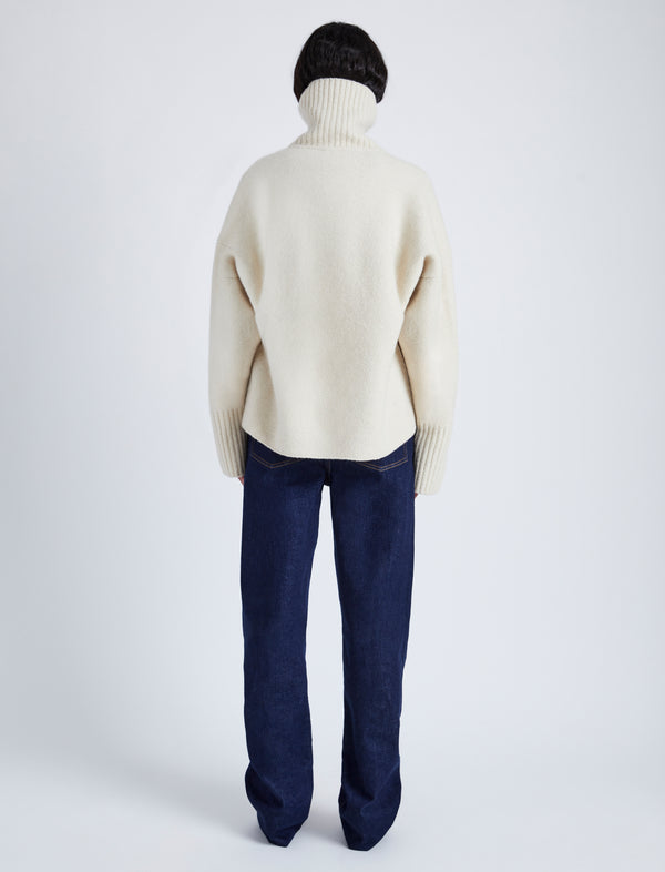 Proenza Schouler Proenza Schouler Sandra Turtleneck Sweater In Lofty Eco Cashmere - Ecru
