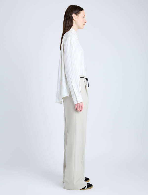 Proenza Schouler Proenza Schouler Savannah Pant In Wool Gabardine Suiting - Taupe