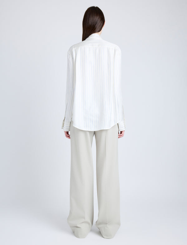 Proenza Schouler Proenza Schouler Savannah Pant In Wool Gabardine Suiting - Taupe