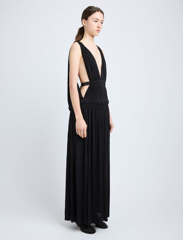 Proenza Schouler Proenza Schouler Serra Dress In Matte Jersey - Black