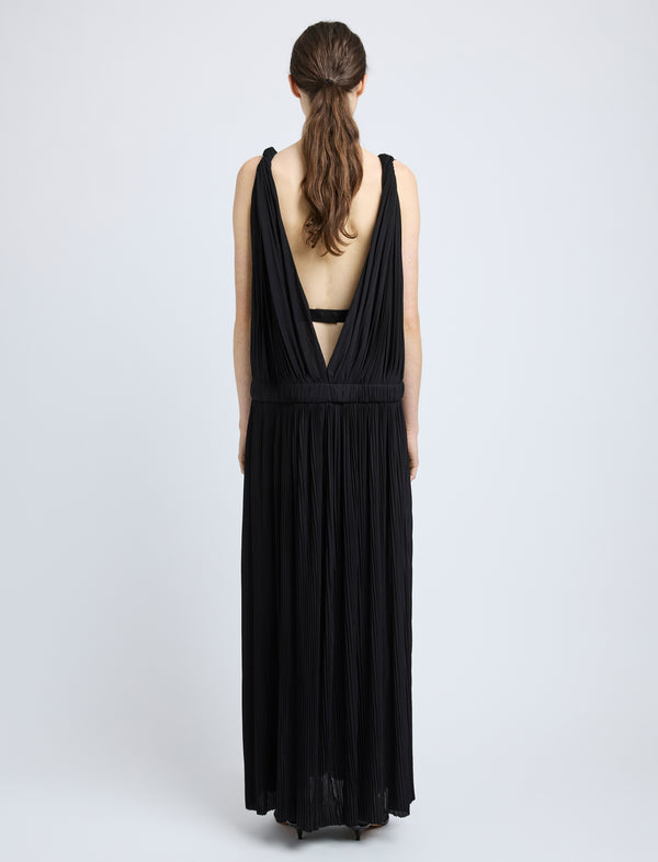 Proenza Schouler Proenza Schouler Serra Dress In Matte Jersey - Black