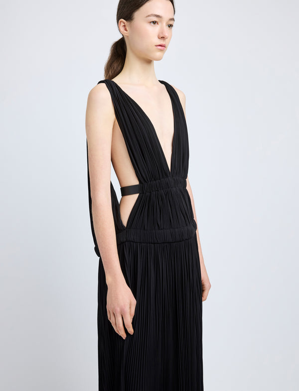 Proenza Schouler Proenza Schouler Serra Dress In Matte Jersey - Black