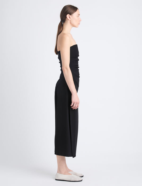 Proenza Schouler Proenza Schouler Shira Strapless Dress In Matte Double Crepe - Black