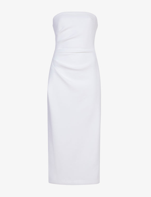 Proenza Schouler Proenza Schouler Shira Strapless Dress In Matte Double Crepe - White