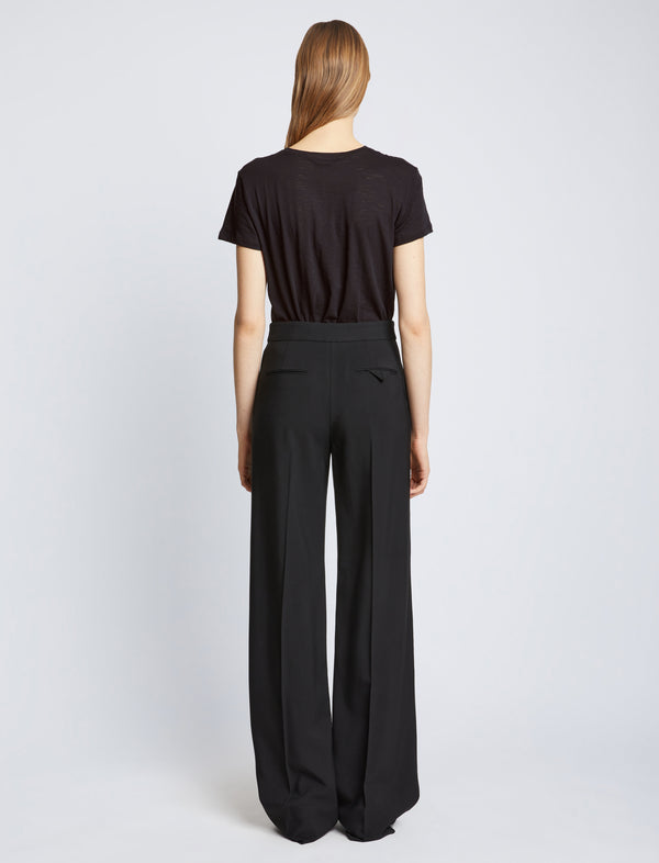 proenza Schouler Proenza Schouler Short Sleeve T-Shirt In Tissue Jersey - Black