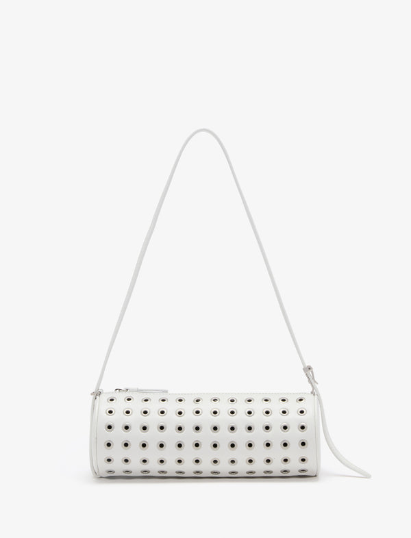 proenza schouler Proenza Schouler Silo Bag in Eyelet Covered Nappa - Optic White