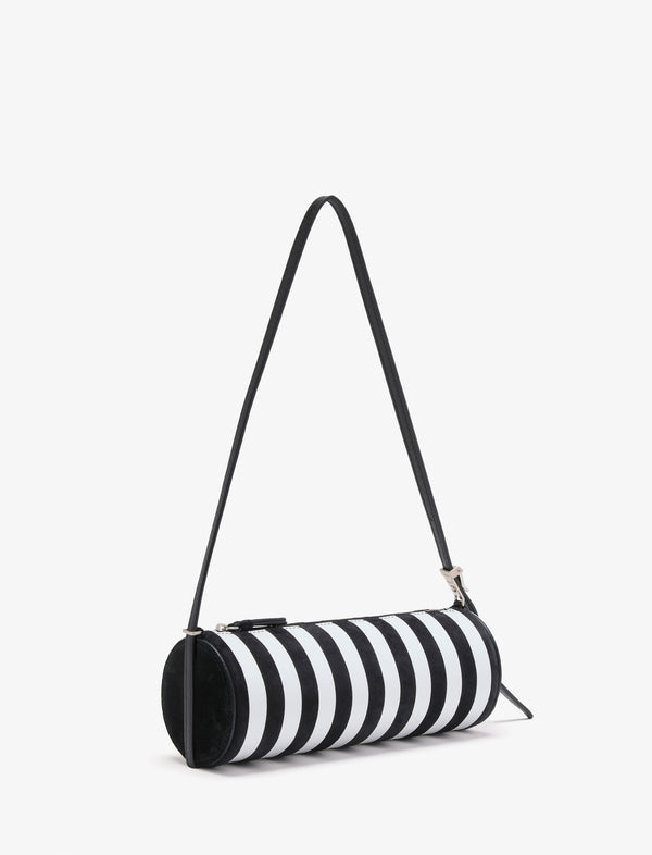 Proenza Schouler Proenza Schouler Silo Bag In Pieced Stripes - Black/White