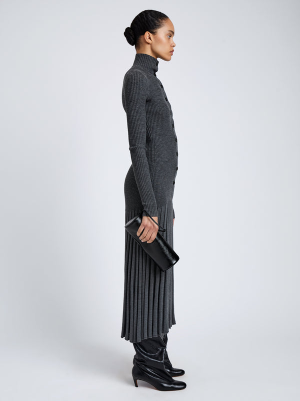 Proenza Schouler Proenza Schouler Silo Clutch In Shiny Calf - Black